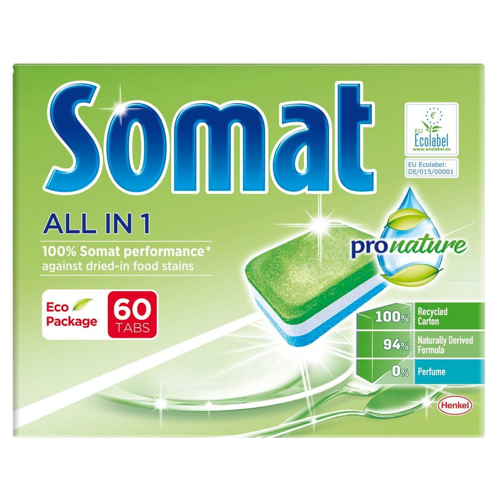 Somat All in One Pro Nature tablety do umývačky 60 ks